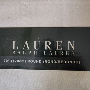 NEW Ralph Lauren Round Tablecloth-Ivory
